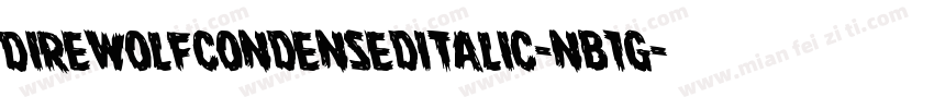 DireWolfCondensedItalic-nB1g字体转换