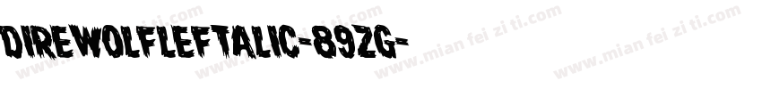 DireWolfLeftalic-89zg字体转换