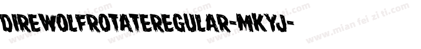 DireWolfRotateRegular-MKyJ字体转换