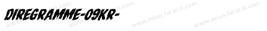 DireGramme-09KR字体转换