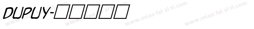 Dupuy字体转换