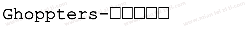 Ghoppters字体转换