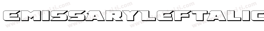 EmissaryLeftalic-B8eG字体转换