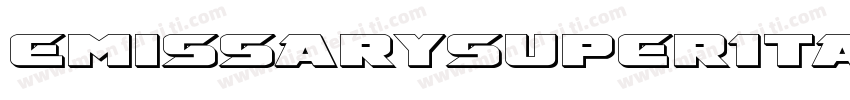 EmissarySuperItalic-r6q8字体转换