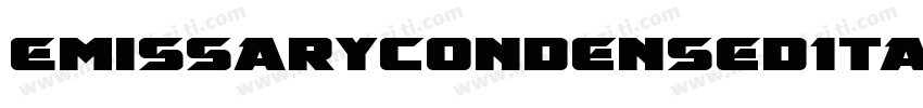 EmissaryCondensedItalic-5ZrL字体转换