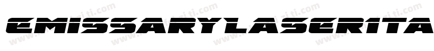 EmissaryLaserItalic-R4Gv字体转换