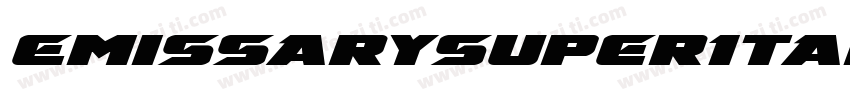 EmissarySuperItalic-r6q8字体转换