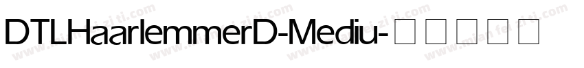 DTLHaarlemmerD-Mediu字体转换