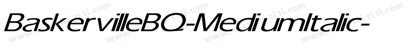 BaskervilleBQ-MediumItalic字体转换