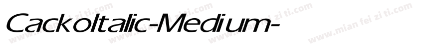 CackoItalic-Medium字体转换