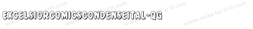 ExcelsiorComicsCondenseItal-qgG1字体转换