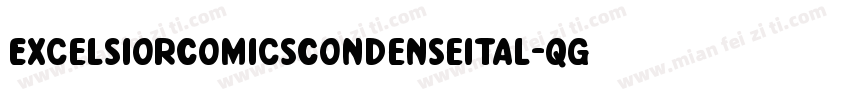 ExcelsiorComicsCondenseItal-qgG1字体转换