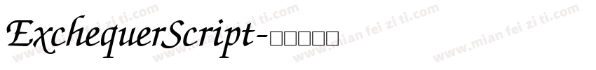 ExchequerScript字体转换