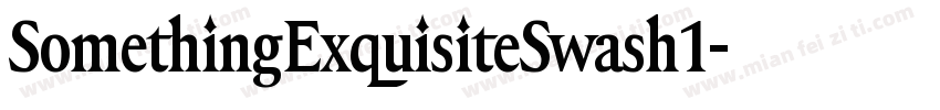 SomethingExquisiteSwash1字体转换