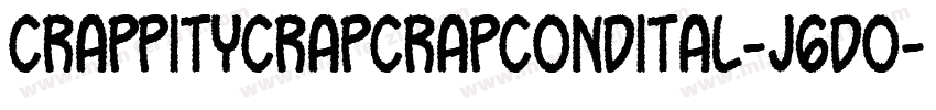 CrappityCrapCrapCondital-j6D0字体转换