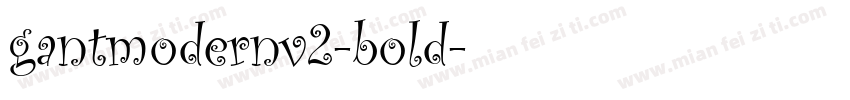 gantmodernv2-bold字体转换