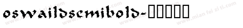 oswaildsemibold字体转换