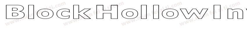 BlockHollowInverse-K55D字体转换