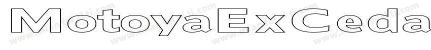 MotoyaExCedarW55字体转换