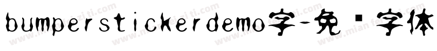 bumperstickerdemo字字体转换