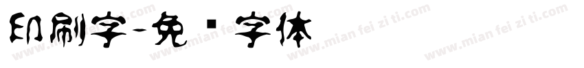 印刷字字体转换