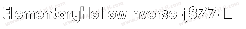 ElementaryHollowInverse-j8Z7字体转换