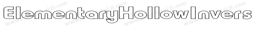 ElementaryHollowInverse-j8Z7字体转换