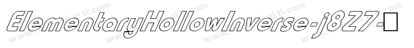 ElementaryHollowInverse-j8Z7字体转换