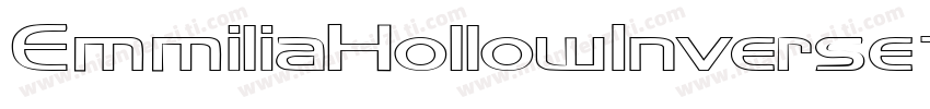 EmmiliaHollowInverse-O8Vd字体转换