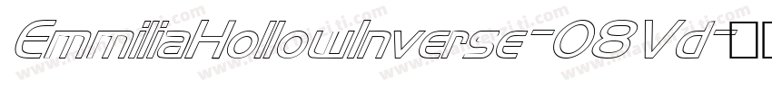 EmmiliaHollowInverse-O8Vd字体转换