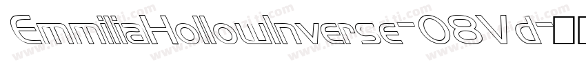 EmmiliaHollowInverse-O8Vd字体转换