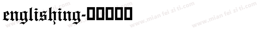 englishing字体转换