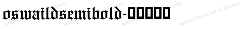 oswaildsemibold字体转换