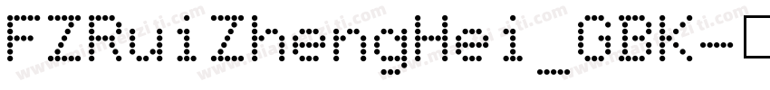 FZRuiZhengHei_GBK字体转换