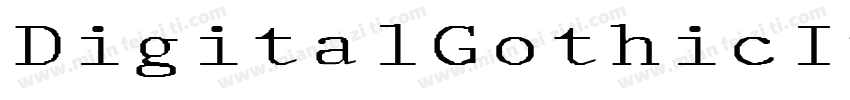 DigitalGothicInverse-nyl1字体转换