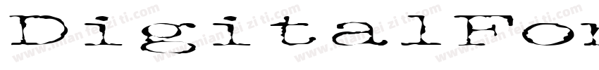 DigitalFontByAudreyRegular-1eM2字体转换