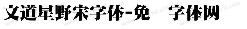 文道星野宋字体字体转换