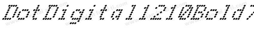 DotDigital1210Bold7-vm3n9字体转换