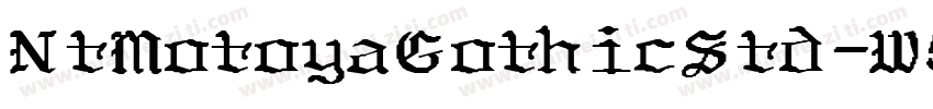 NtMotoyaGothicStd-W5字体转换