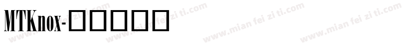 MTKnox字体转换