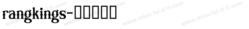 rangkings字体转换