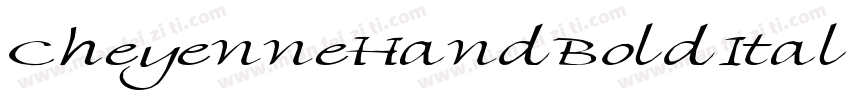 CheyenneHandBoldItalic-E3P8字体转换