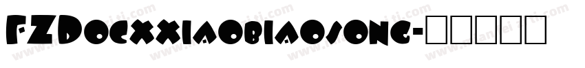 FZDocxxiaobiaosong字体转换