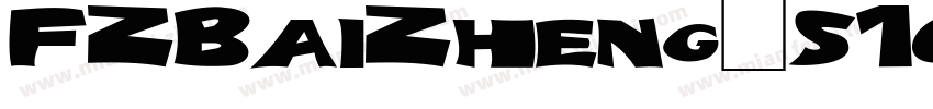 FZBaiZheng_S10字体转换