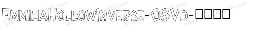 EmmiliaHollowInverse-O8Vd字体转换