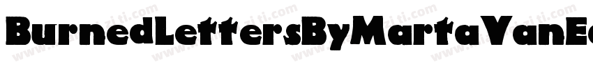 BurnedLettersByMartaVanEck-j7M9字体转换