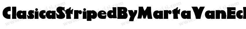 ClasicaStripedByMartaVanEck-GYga字体转换