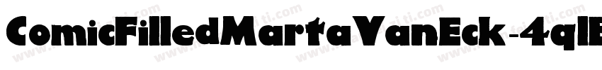 ComicFilledMartaVanEck-4qlB字体转换