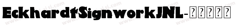 EckhardtSignworkJNL字体转换