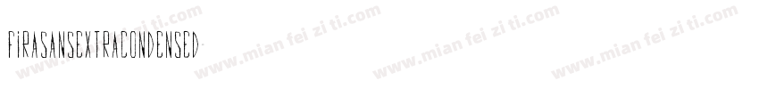 firasansextracondensed字体转换